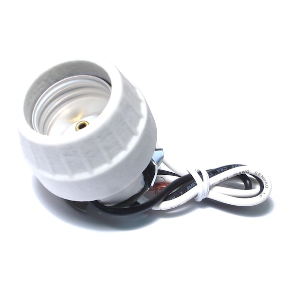 Midwest Fastener Medium Base Porcelain Front Mount Fixture Sockets 2PK 77846 - main